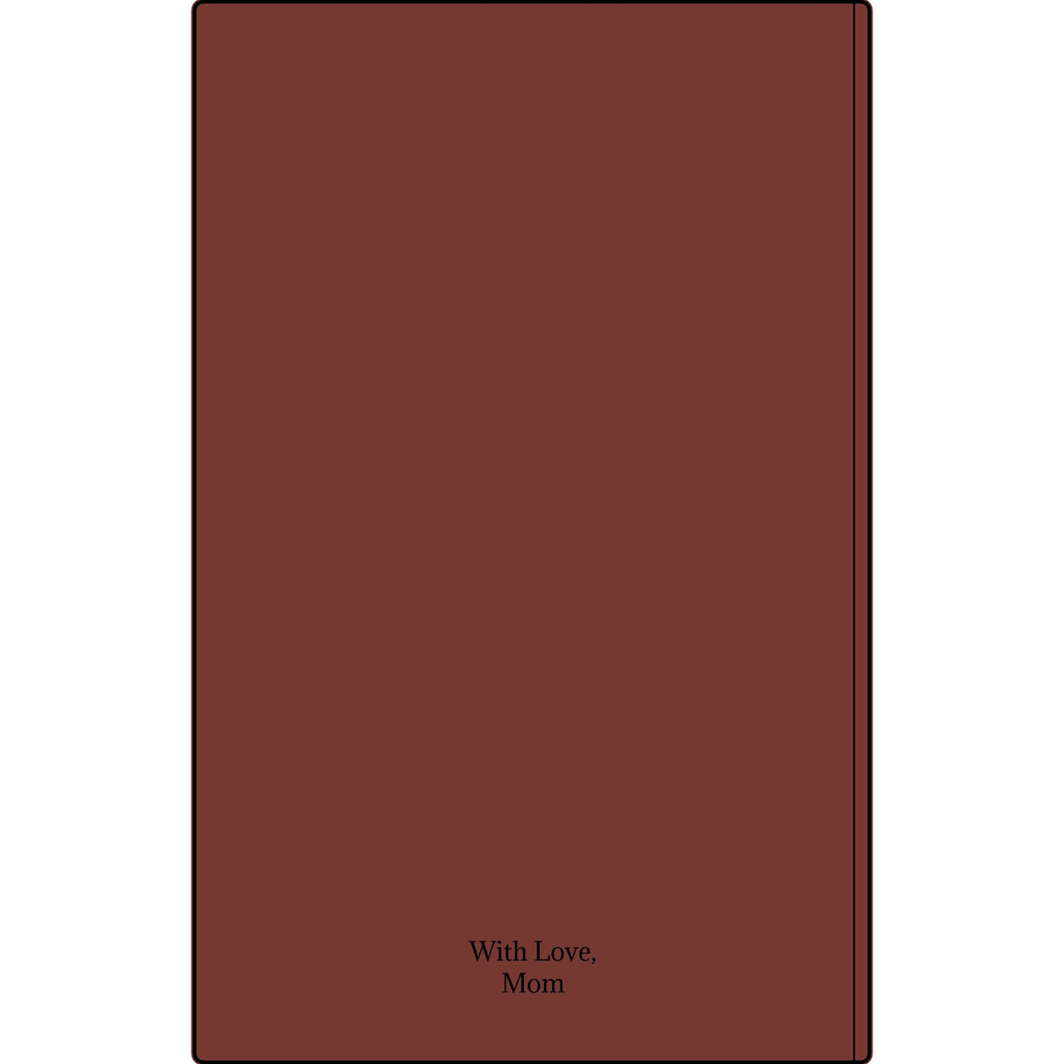 Engravable Vegan Leather Journal — Personalized Custom Text & Name