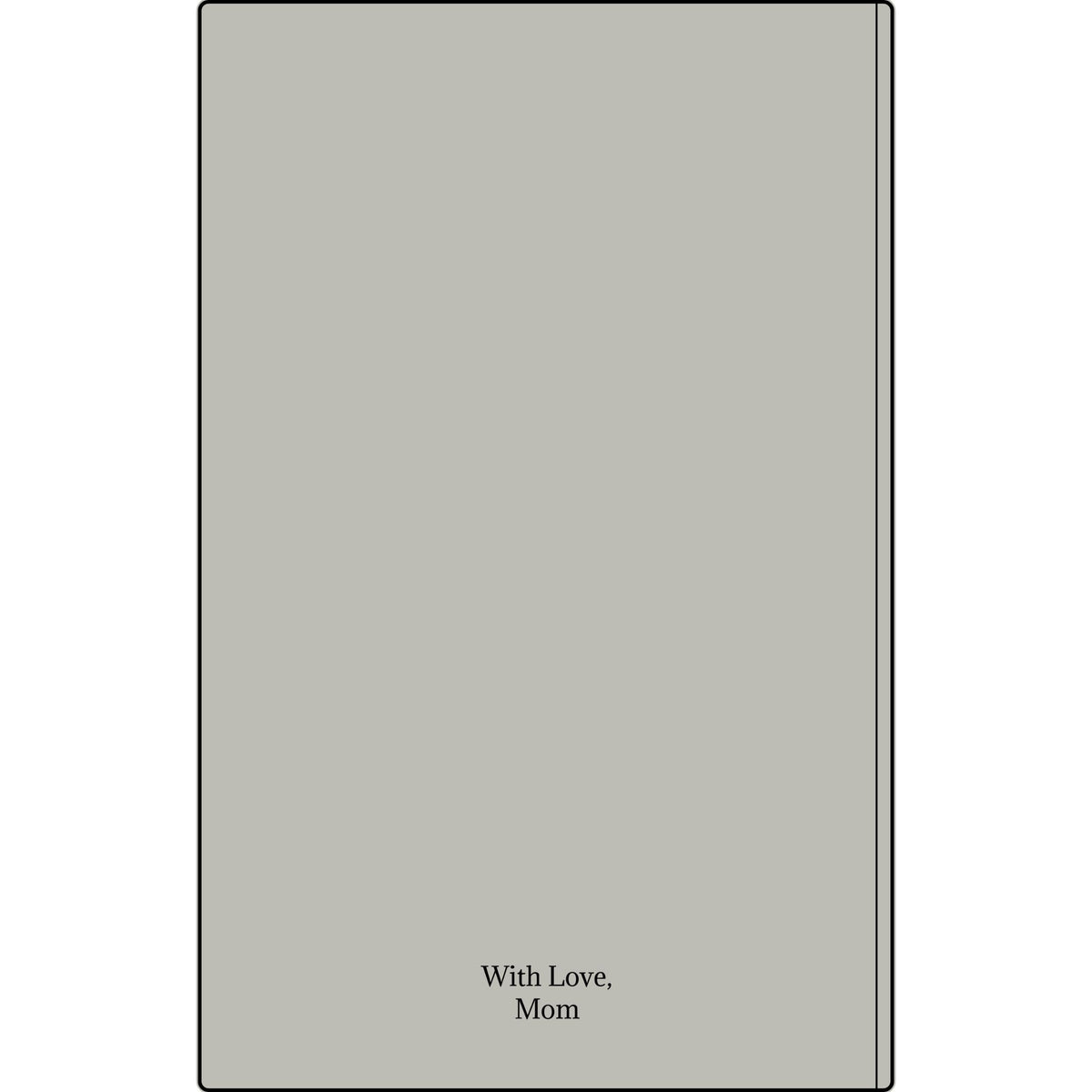 Engravable Vegan Leather Journal — Personalized Custom Text & Name