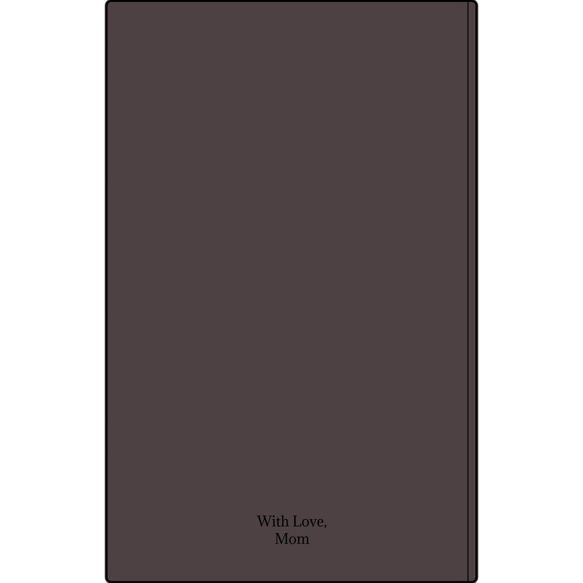 Engravable Vegan Leather Journal — Personalized Custom Text & Name