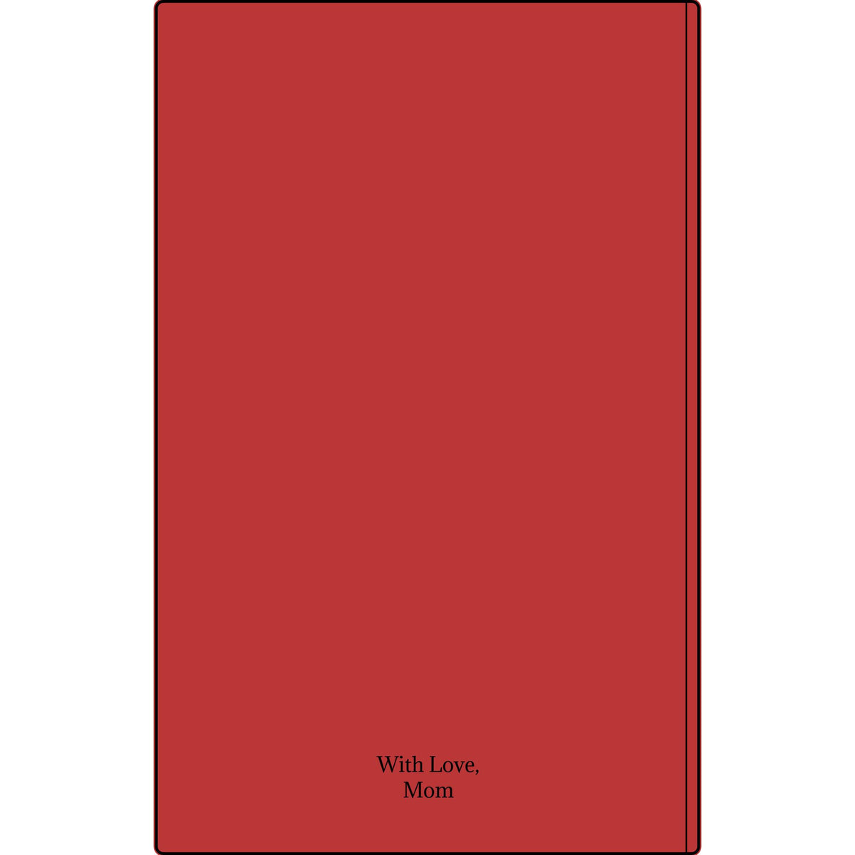 Engravable Vegan Leather Journal — Personalized Custom Text & Name