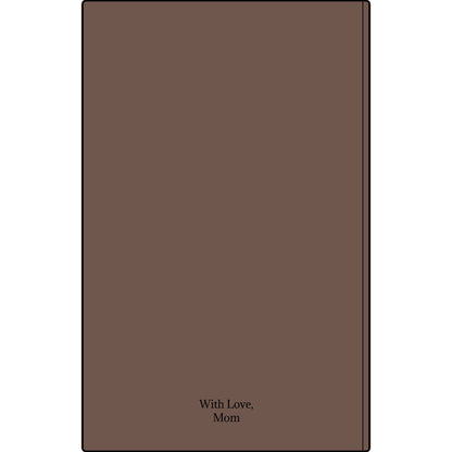 Engravable Vegan Leather Journal — Personalized Custom Text & Name