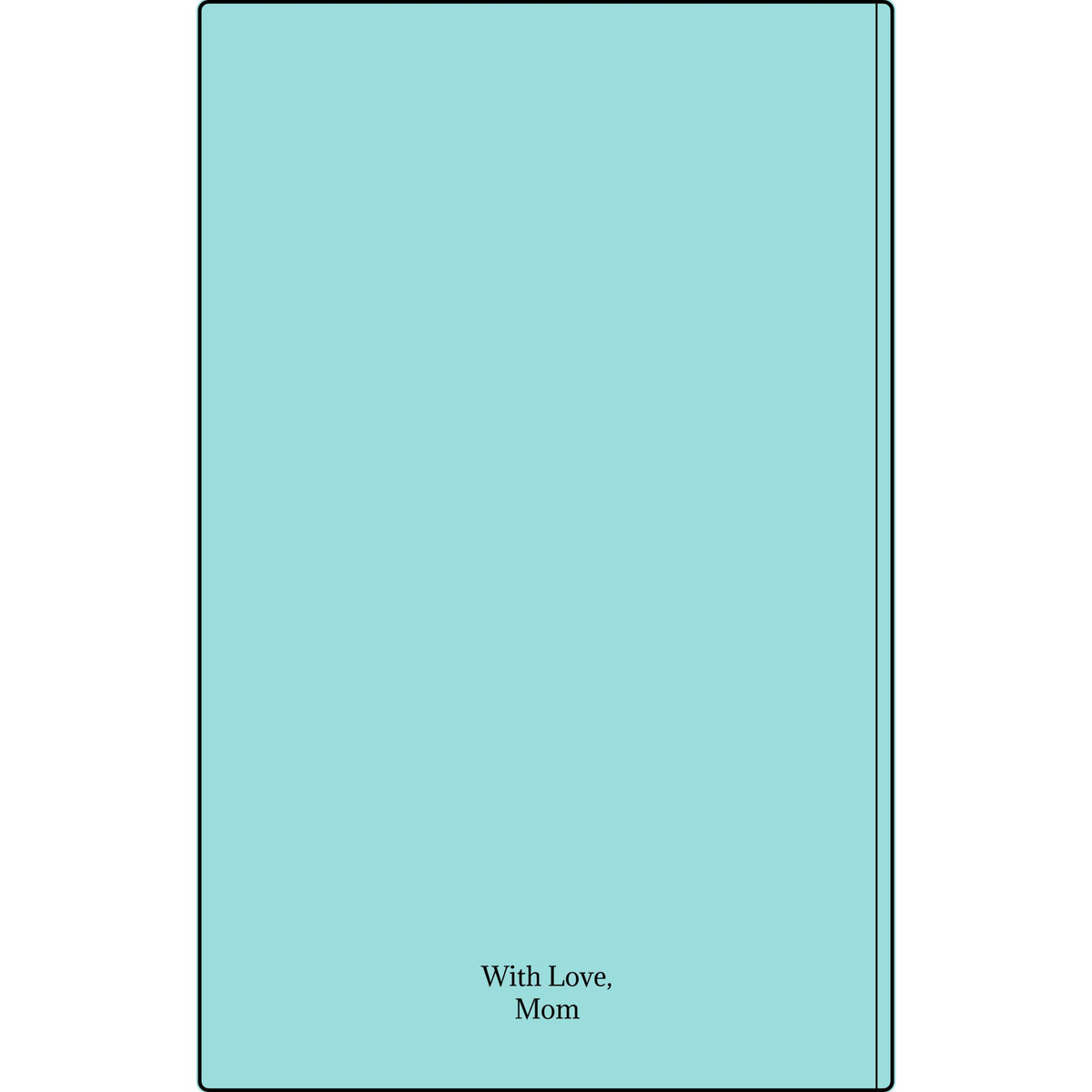 Engravable Vegan Leather Journal — Personalized Custom Text & Name