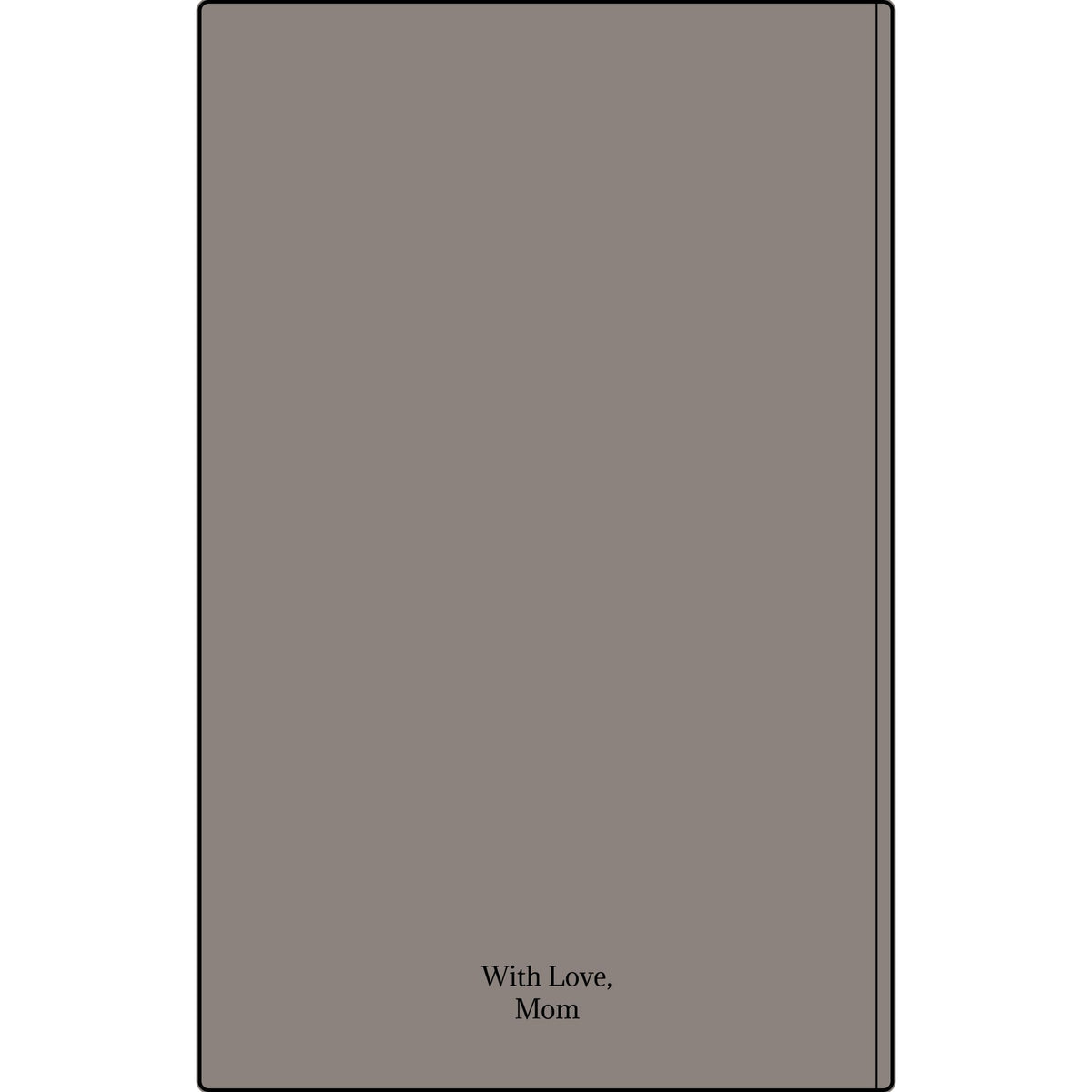 Engravable Vegan Leather Journal — Personalized Custom Text & Name