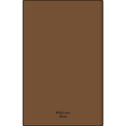 Engravable Vegan Leather Journal — Personalized Custom Text & Name