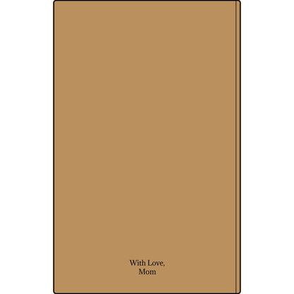 Engravable Vegan Leather Journal — Personalized Custom Text & Name