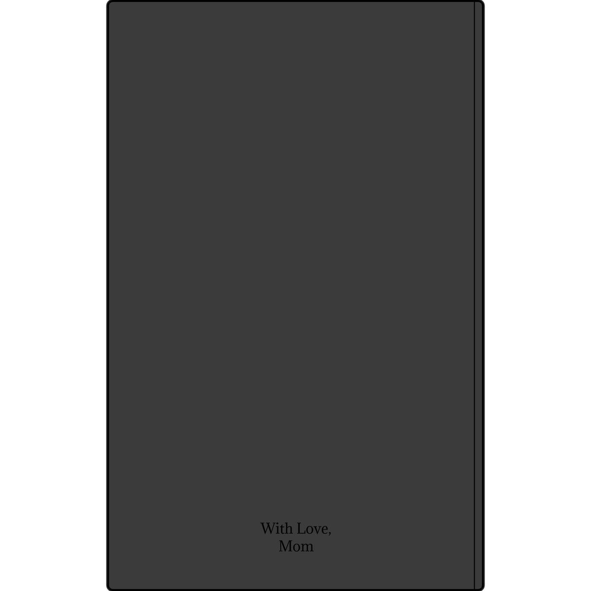 Engravable Vegan Leather Journal — Personalized Custom Text & Name