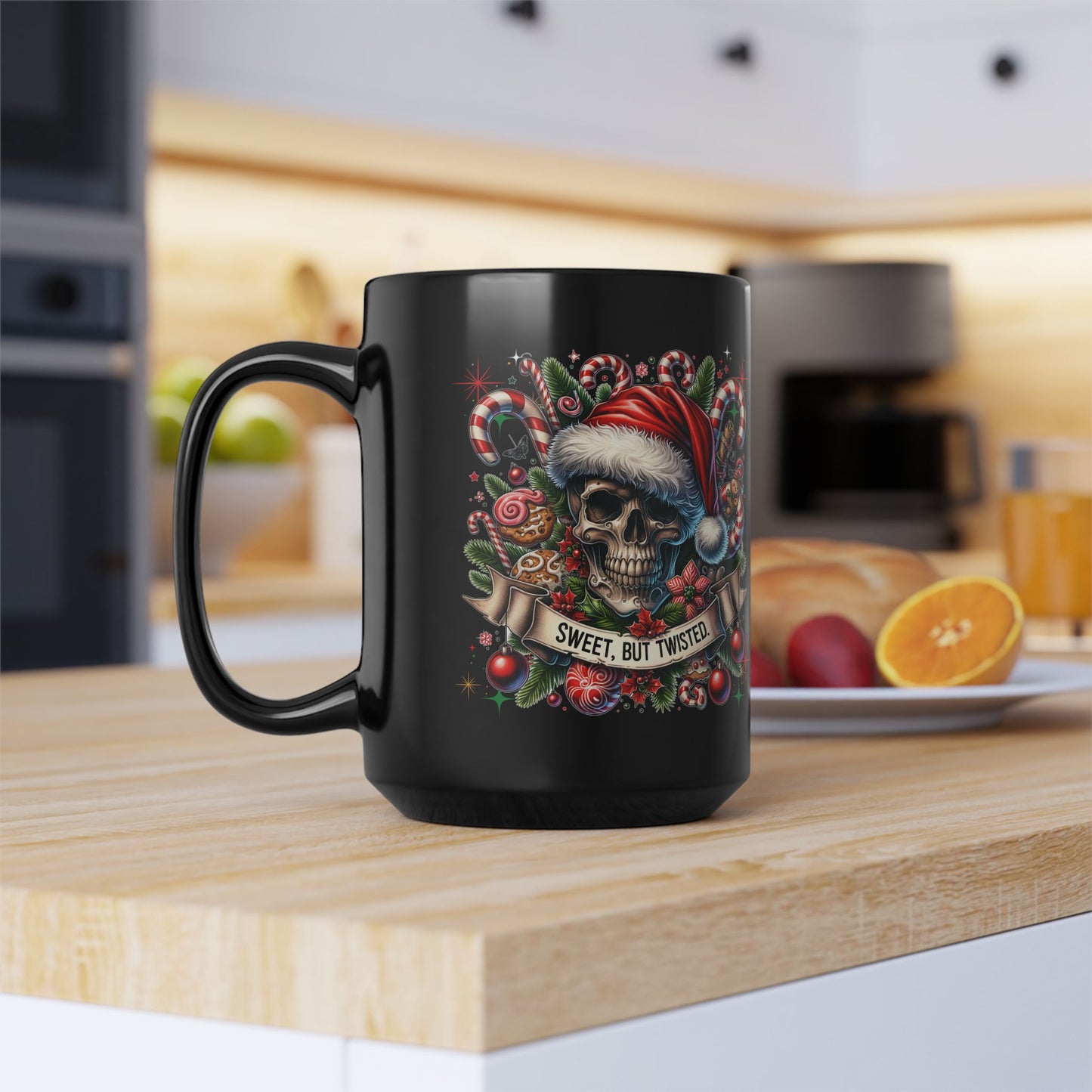 "Sweet, But Twisted" Skull Mug