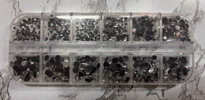 Black backed rhinestones