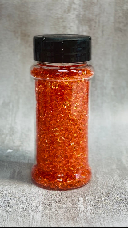 Bright Orange acrylic Diamonds for tumblers 