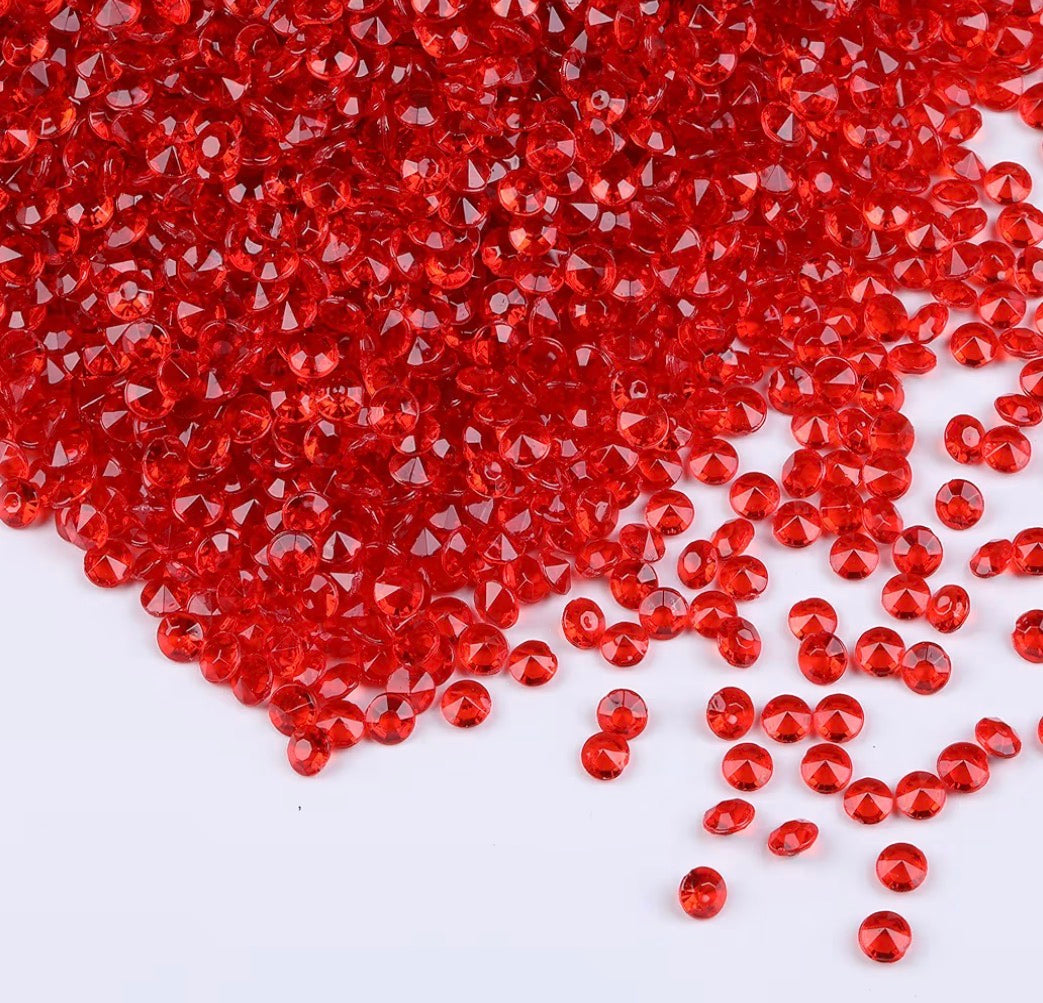 Red Acrylic Diamonds