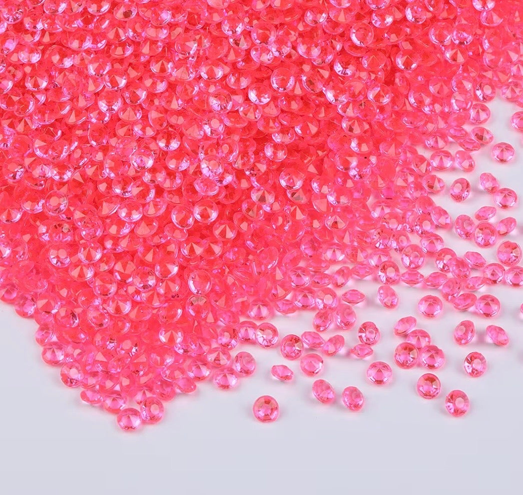Pink Acrylic Diamonds