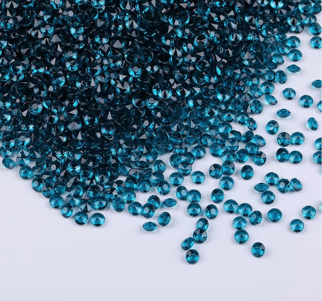 Turquoise Acrylic Diamonds
