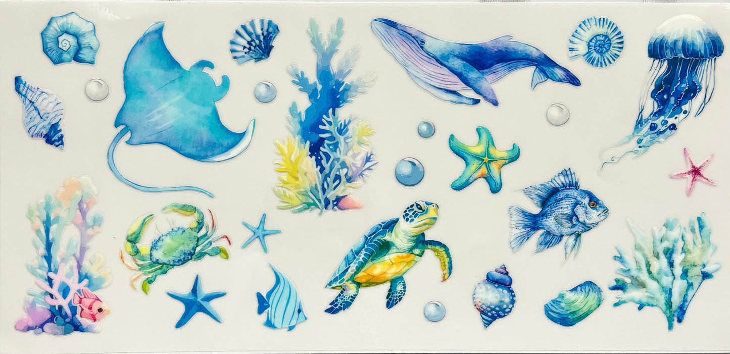 Ocean/Beach UVDTF's/Cup Wraps