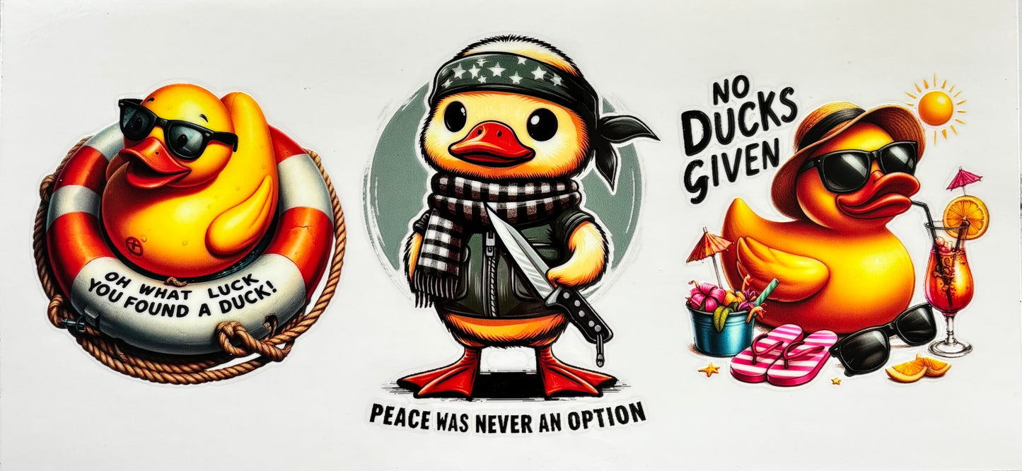Duck UVDTF's/Cup Wraps