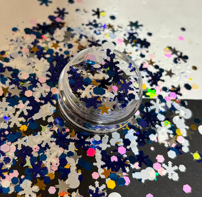 Christmas Mix Shaped Glitter