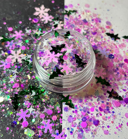 Christmas Mix Shaped Glitter