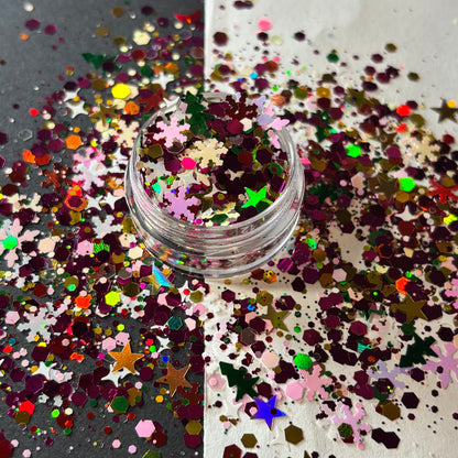 Christmas Mix Shaped Glitter