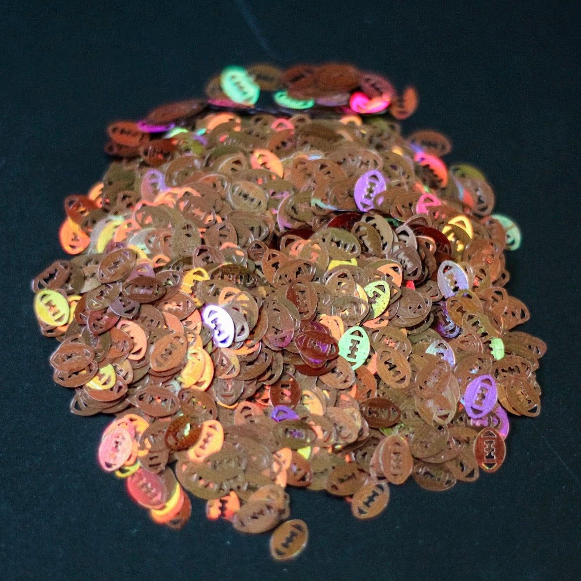Football Shaped Glitter/Clay