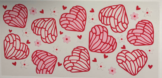 #20 - Pink Conchas Hearts