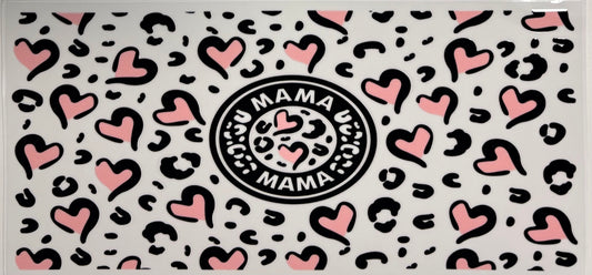 #27 - Pink Mama Heart Leopard
