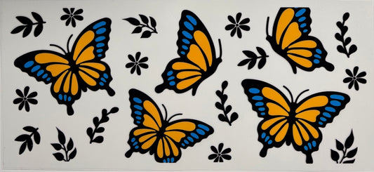 #46 - Blue/Yellow Butterflies