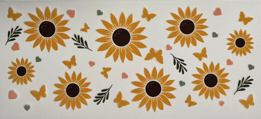 #59- Sunflowers and butterflies