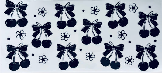 # 217 - Black cherry bows wrap