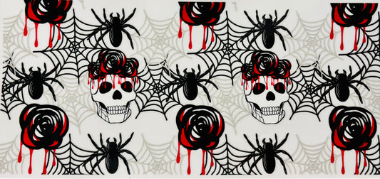 # 207 - Skull and spiders wrap