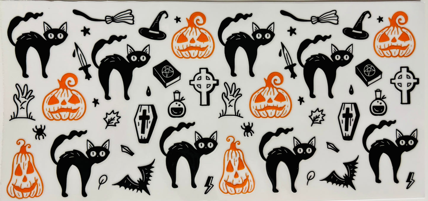 # 208 - Cats and pumpkins wrap