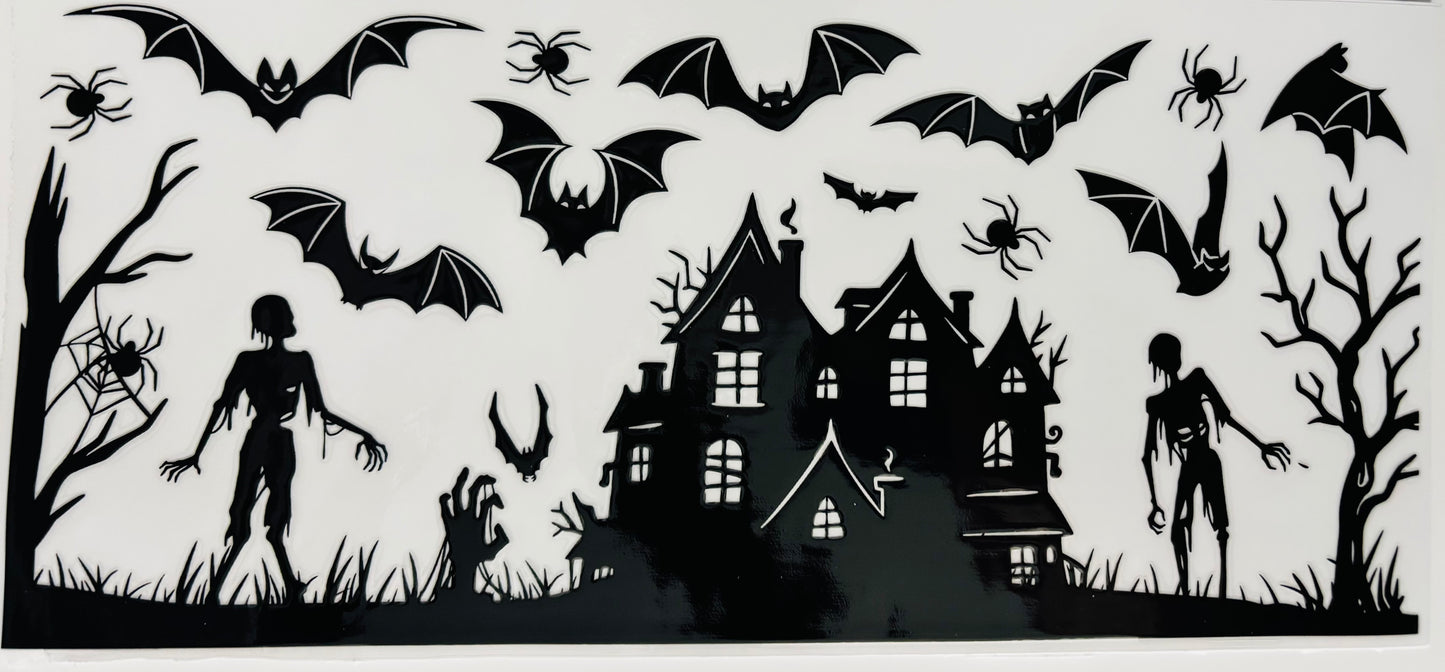 # 210 - Haunted house wrap