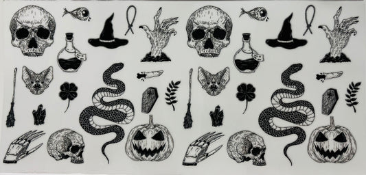 # 215 - Skull and Snakes wrap