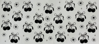 # 227 - Black cherry bows UVDTF wrap
