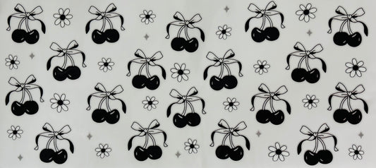 # 227 - Black cherry bows UVDTF wrap