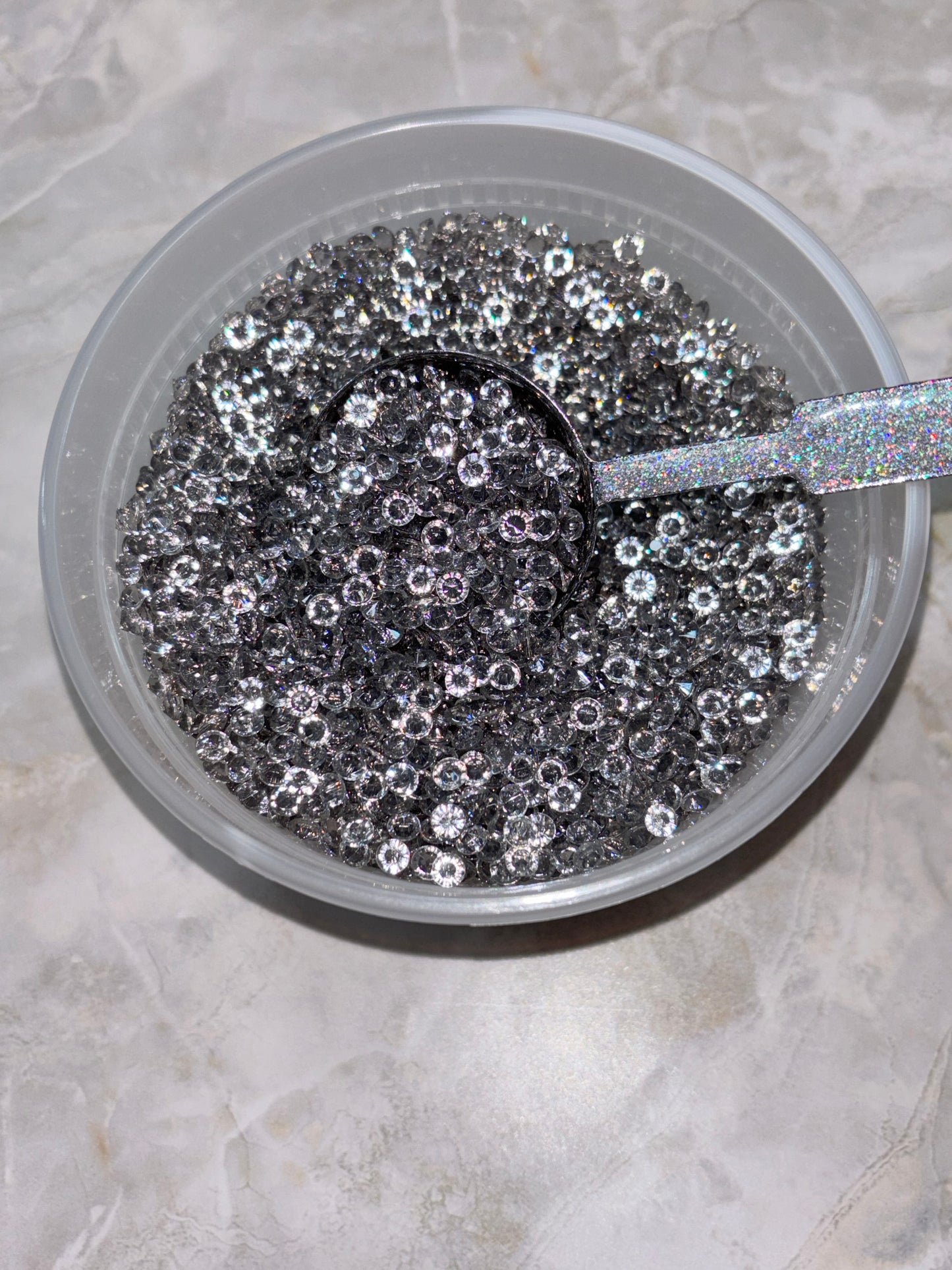 Light Gray Acrylic Diamonds