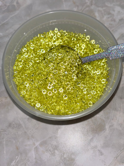 Yellow Acrylic Diamonds