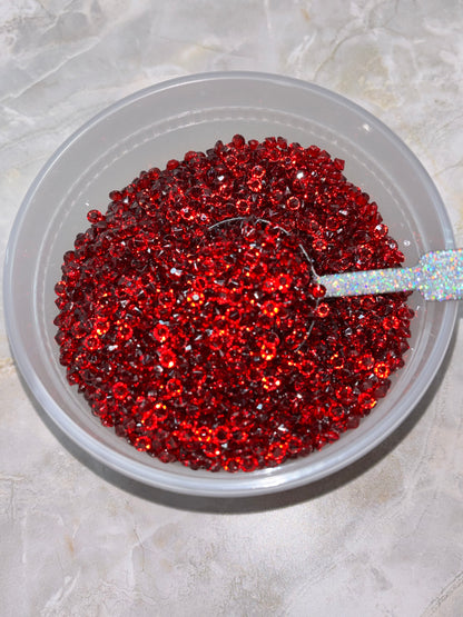 Burgundy Acrylic Diamonds