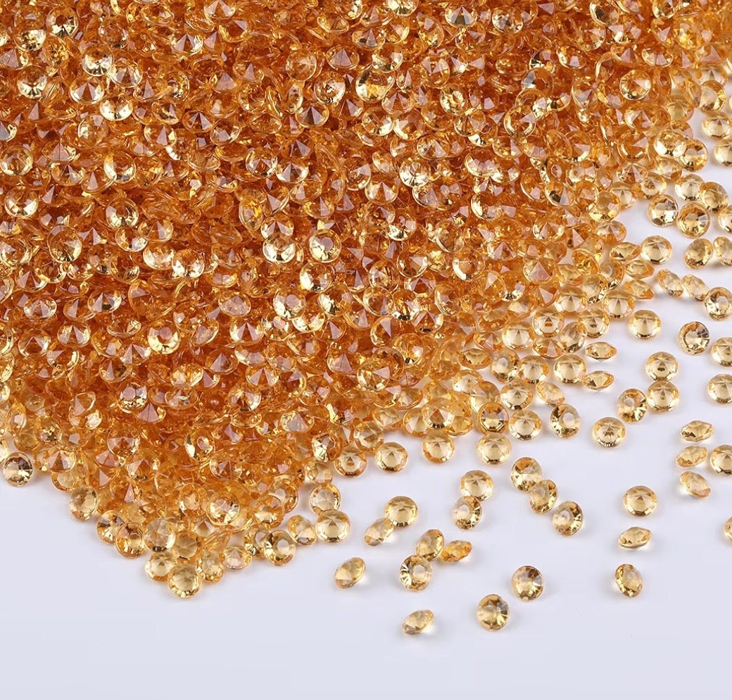 Champagne Acrylic Diamonds