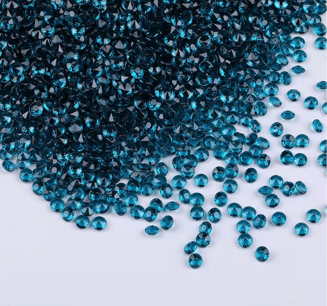 Turquoise Acrylic Diamonds