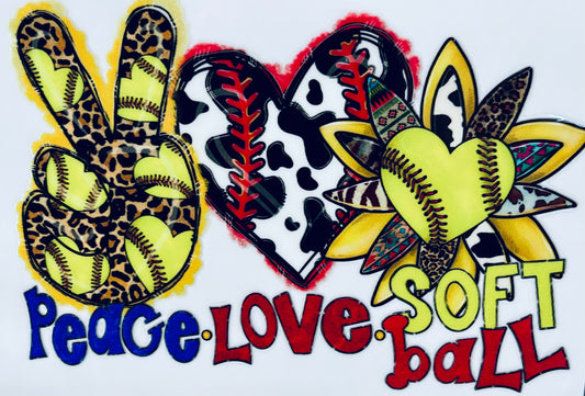 #99 - Peace Love Softball