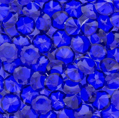 Large blue acrylic diamonds for tumblers