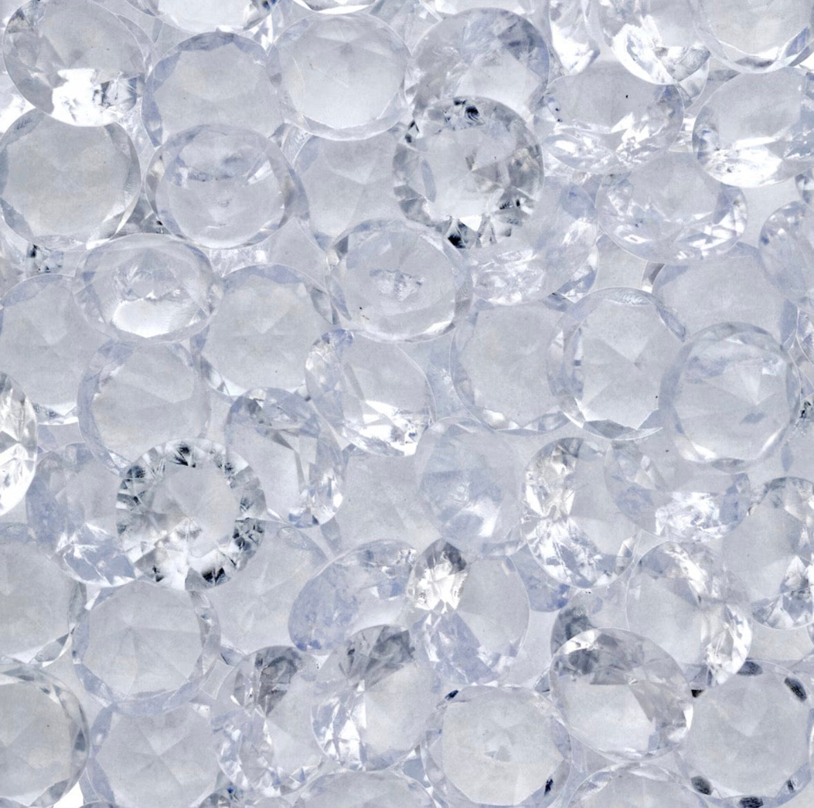 Large clear acrylic Diamonds for tumblers 
