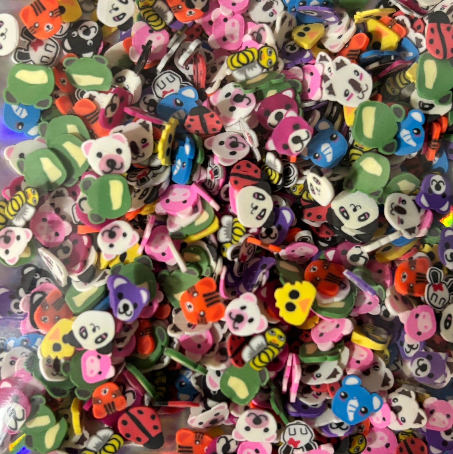 animal mix polymer_clay_slices