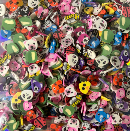 animal mix polymer_clay_slices