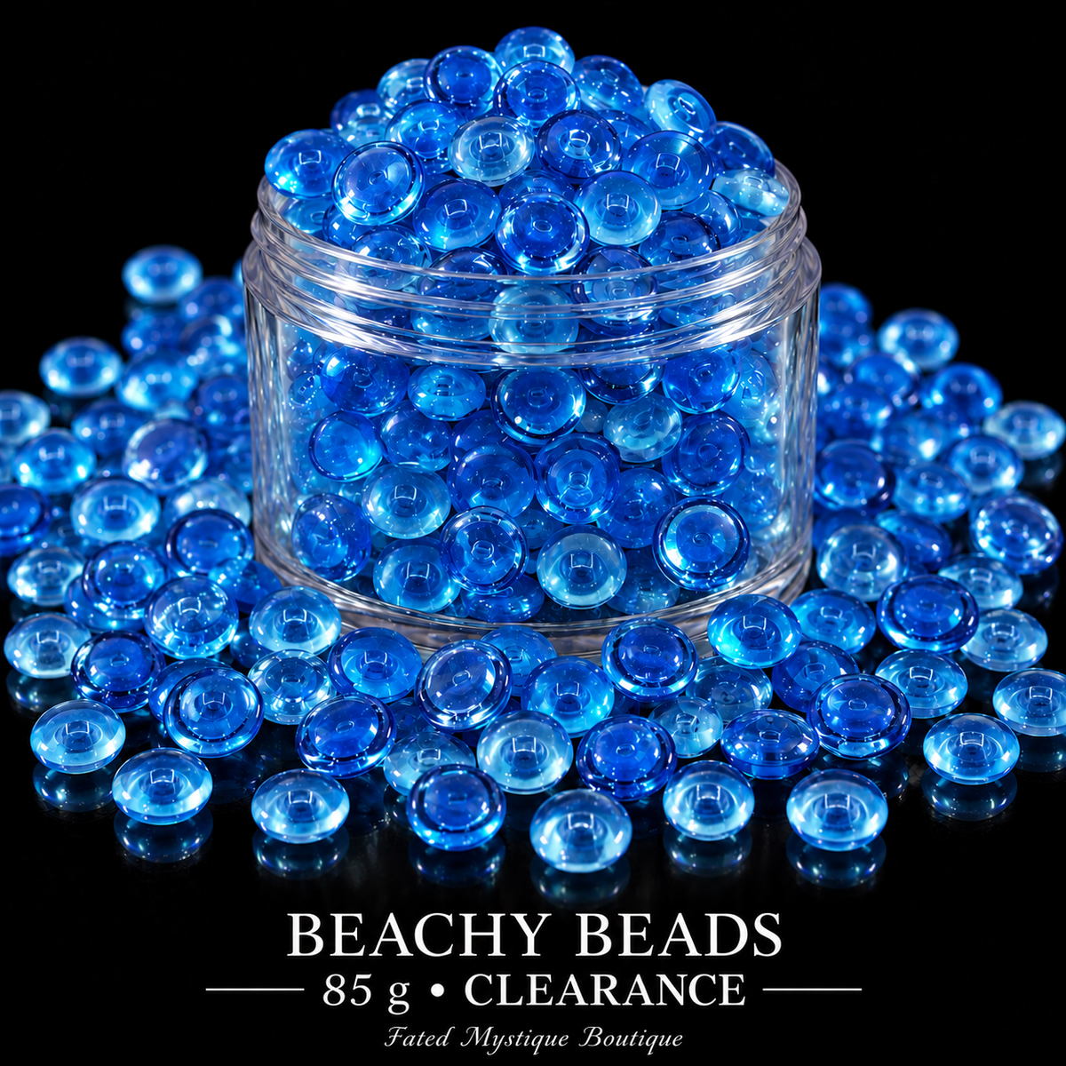 Beachy Acrylic Beads — Clearance 85 g