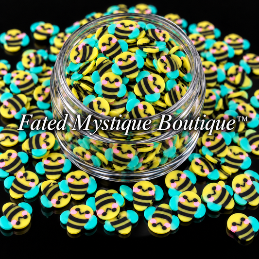 Bee Polymer Clay Slices — Clearance 0.5 oz — product design reference; see listing for clearance pack size