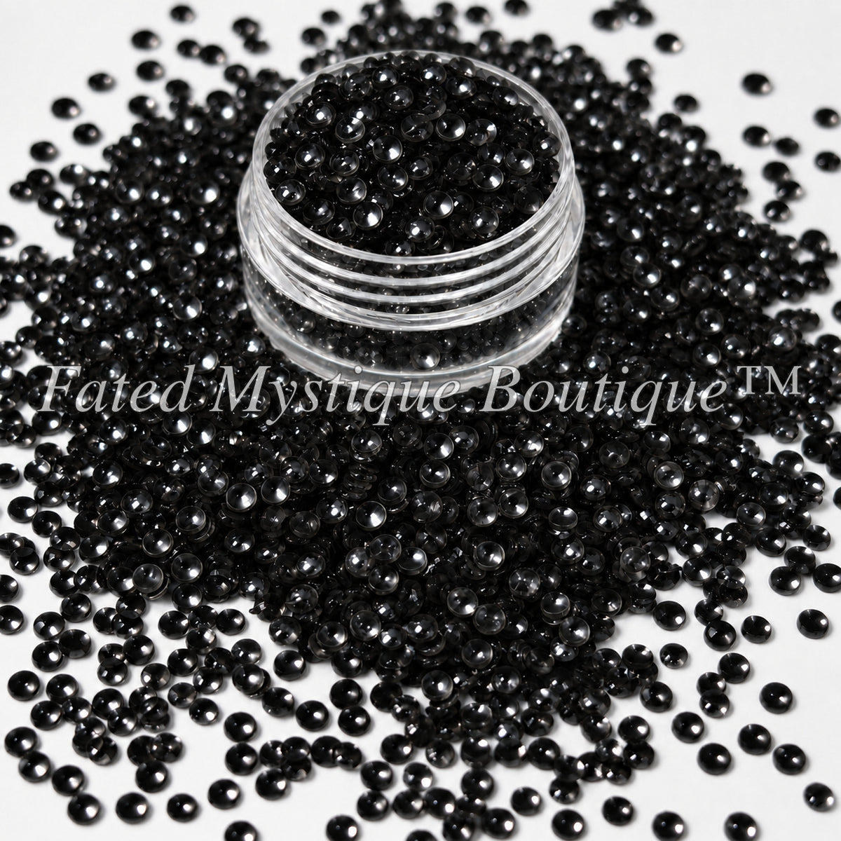 Black Bubble Glitter for snow globe tumblers, resin, and DIY crafts