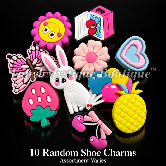 10 Random Shoe Charms — Assortment Varies