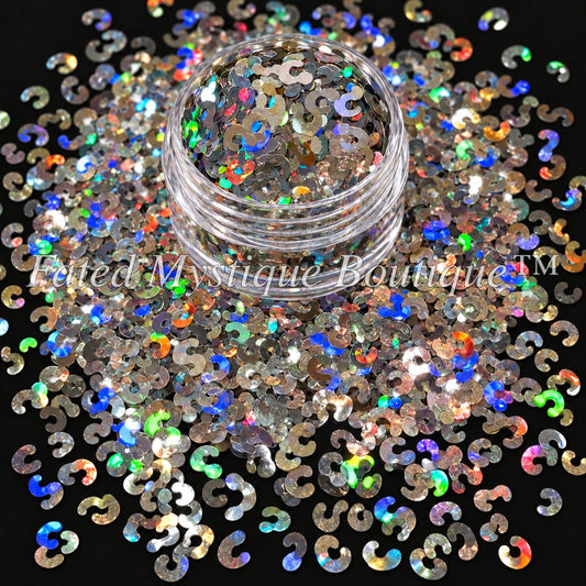 Cheetah print glitter and clay embellishments for snow globe tumblers and DIY craft projects