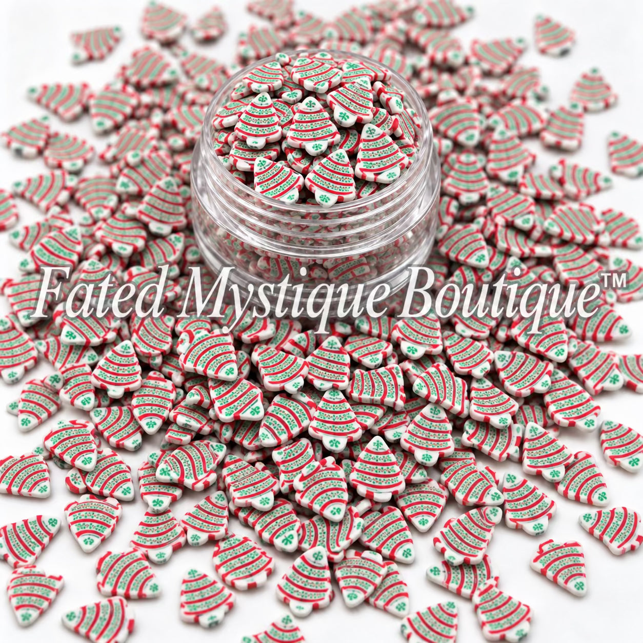 Oh Christmas Tree! Polymer Clay Slices for snow globe tumblers and DIY crafts