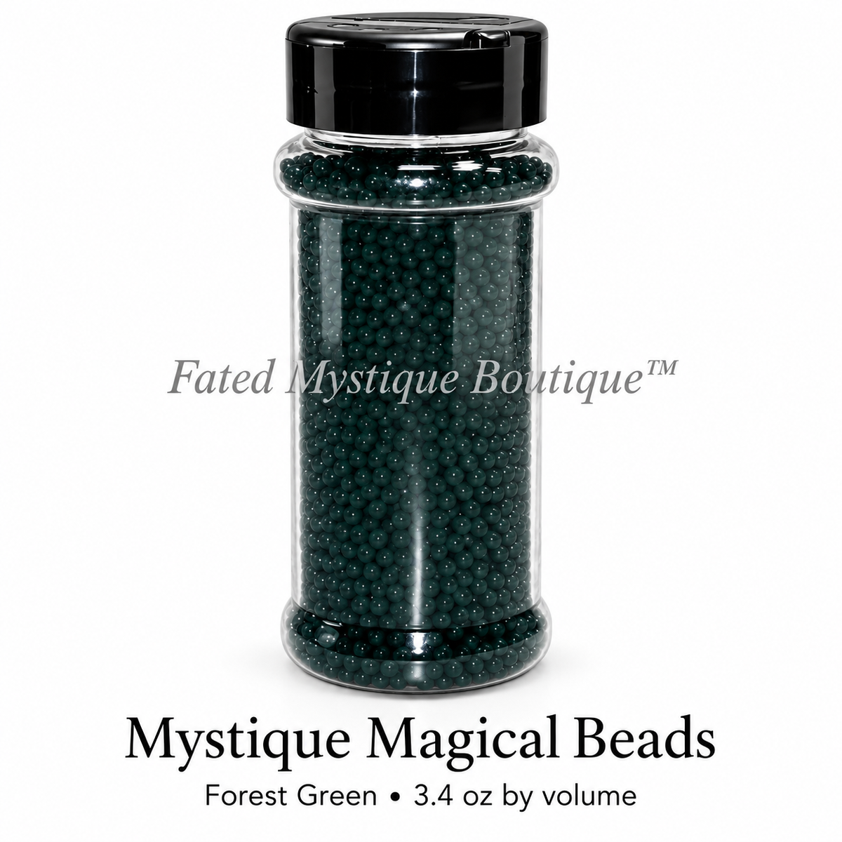 Mystique Magical Beads — Forest Green • 3.4 oz by volume